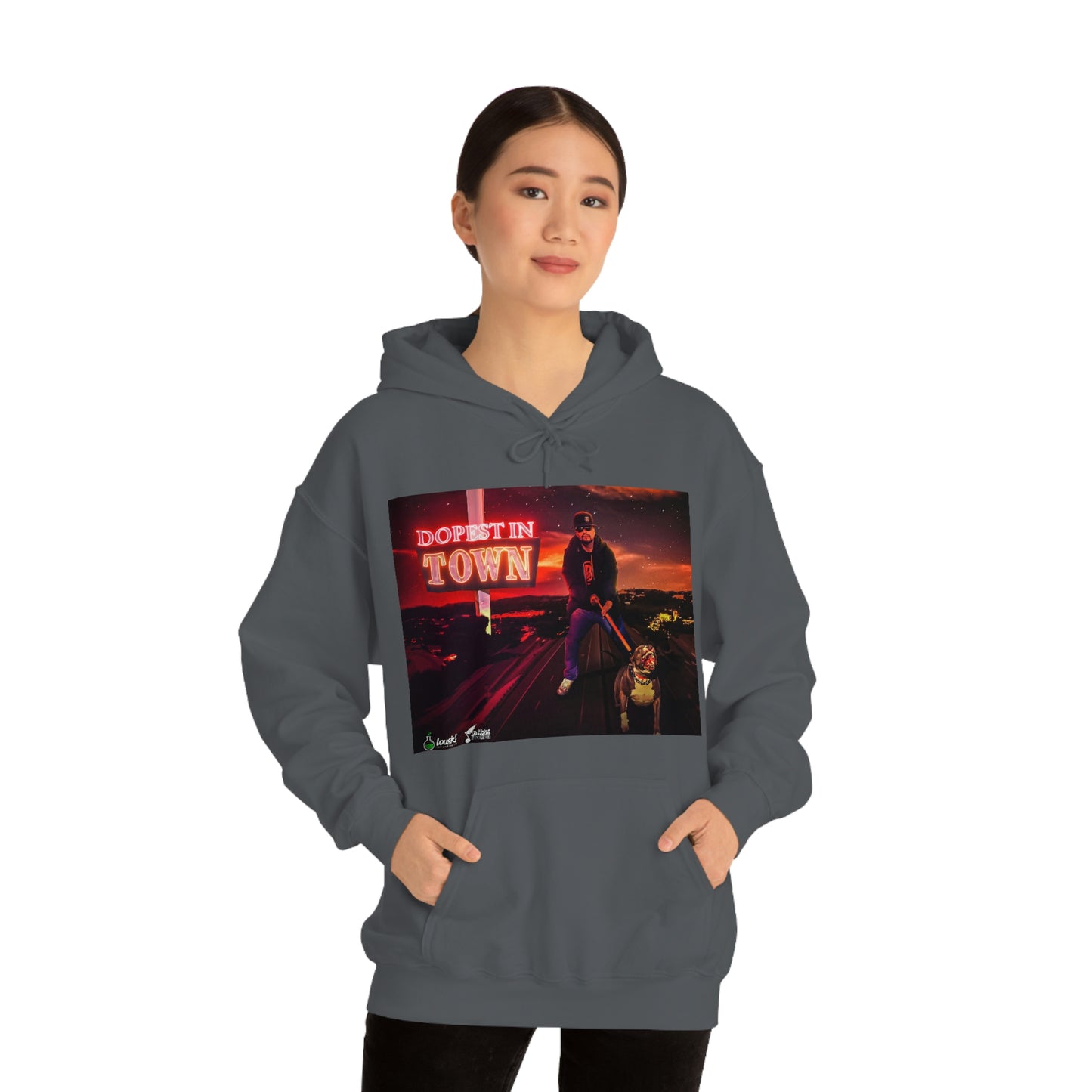 DOPEST IN TOWN Unisex Heavy Blend™ Hooded Sweatshirt