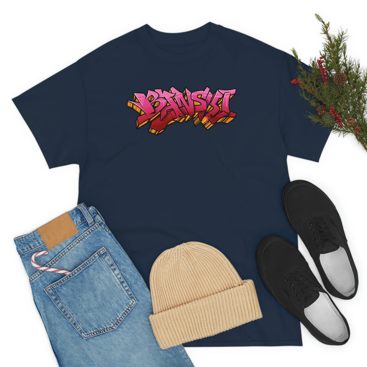 Banski Graffiti - Heavy Cotton Tee