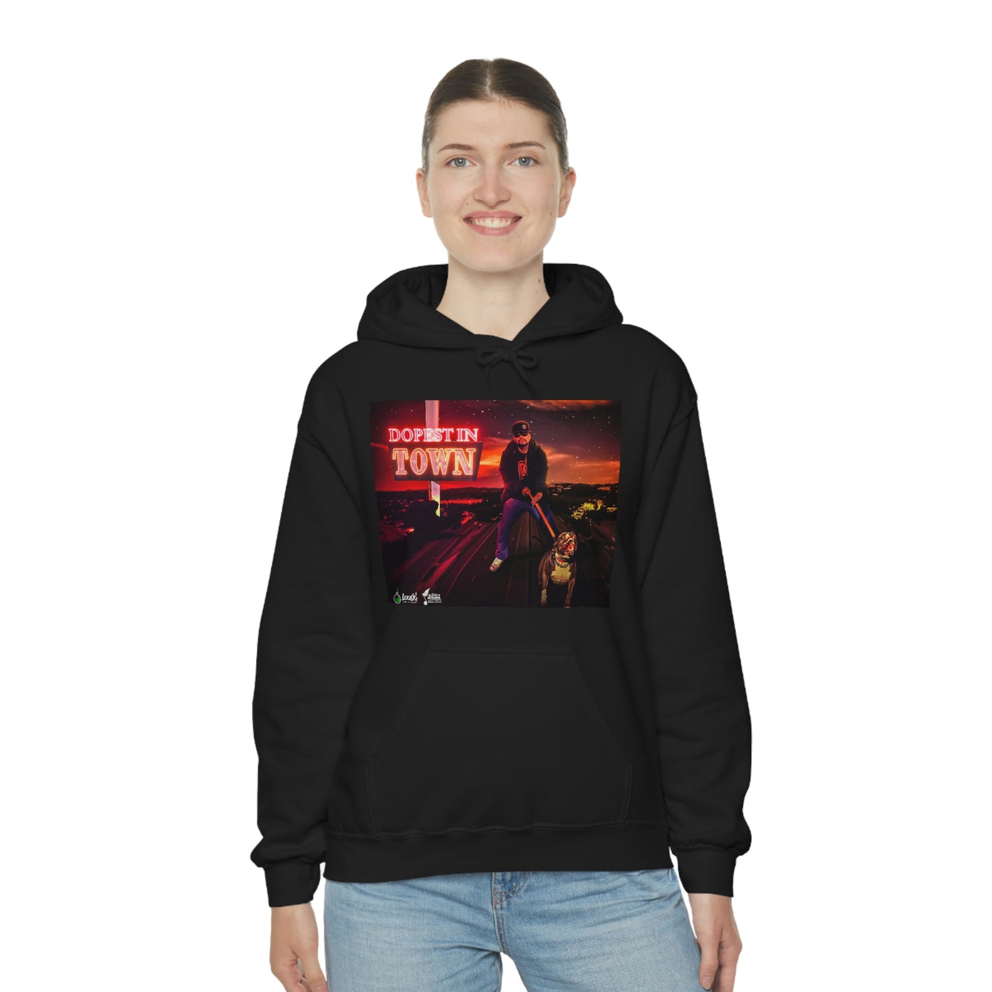 DOPEST IN TOWN Unisex Heavy Blend™ Hooded Sweatshirt