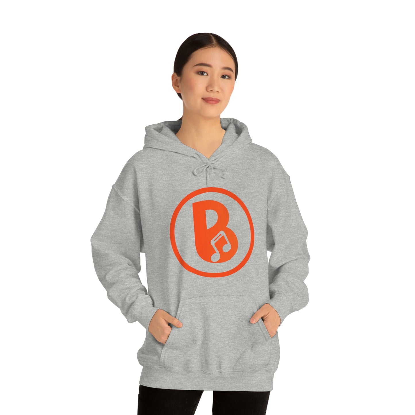 Banski B Logo Heavy Blend™ Hooded Sweatshirt