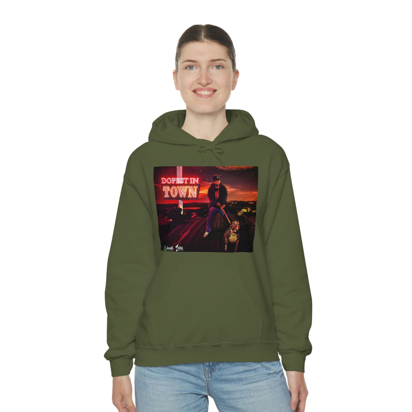 DOPEST IN TOWN Unisex Heavy Blend™ Hooded Sweatshirt