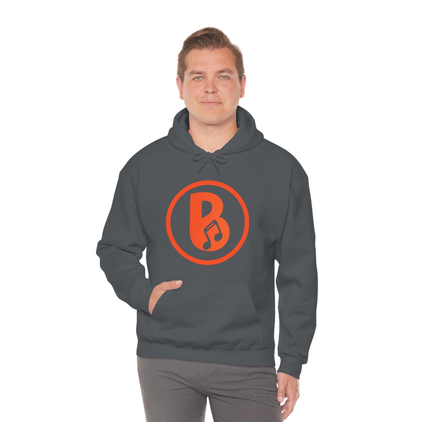 Banski B Logo Heavy Blend™ Hooded Sweatshirt
