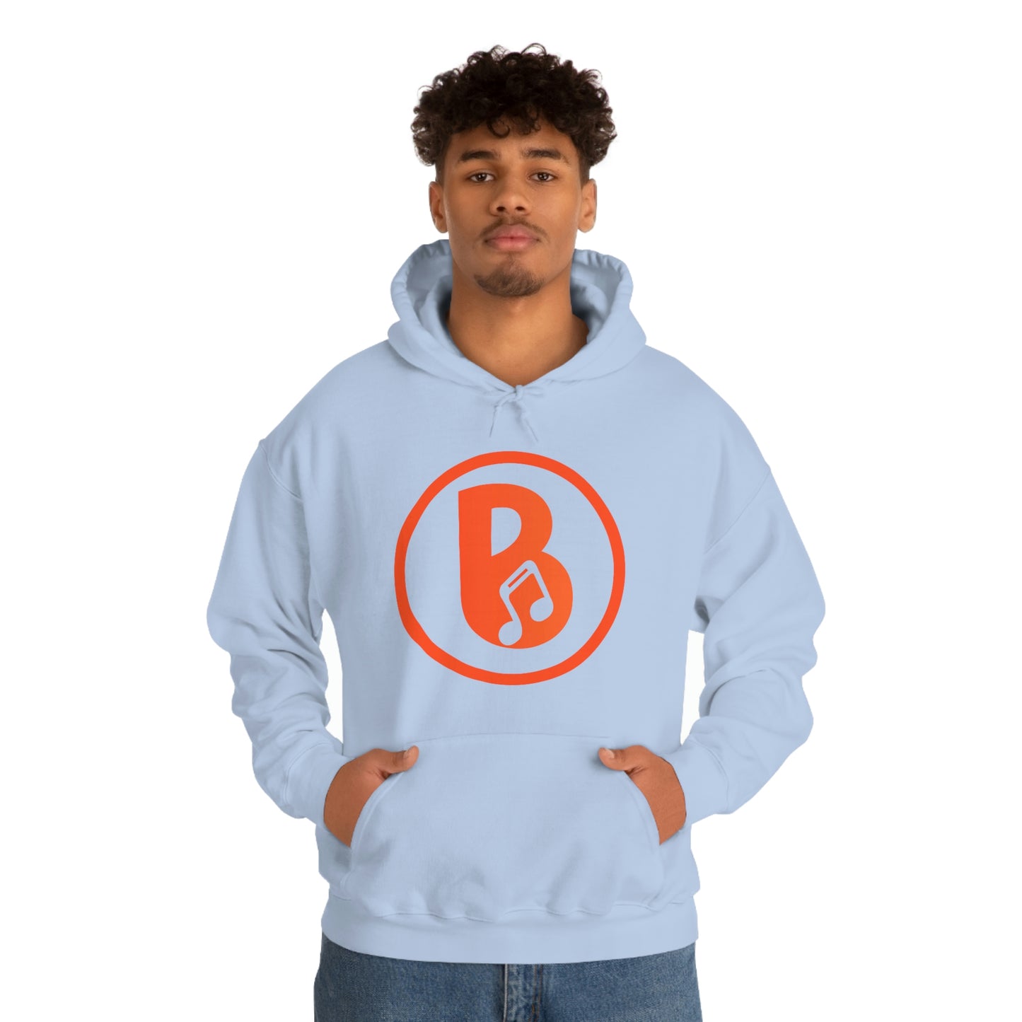 Banski B Logo Heavy Blend™ Hooded Sweatshirt