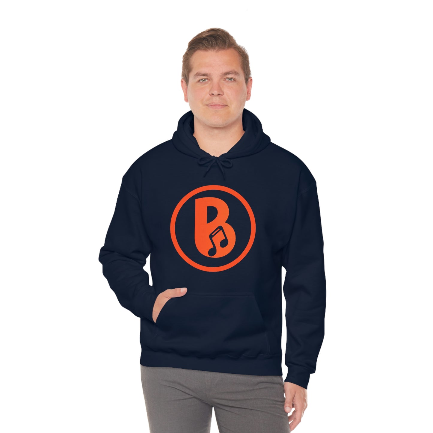 Banski B Logo Heavy Blend™ Hooded Sweatshirt