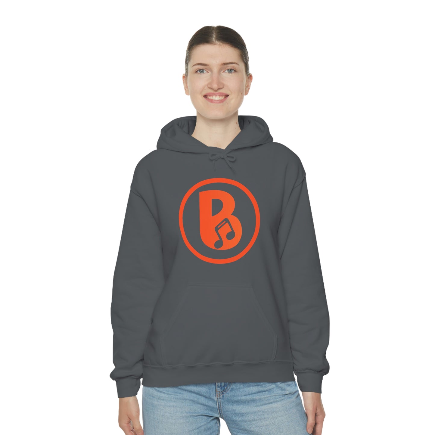 Banski B Logo Heavy Blend™ Hooded Sweatshirt