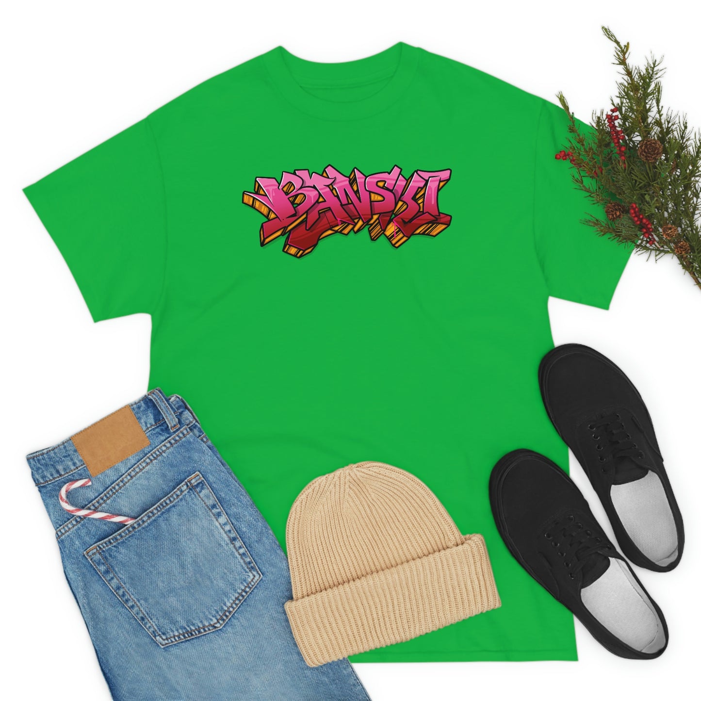 Banski Graffiti - Heavy Cotton Tee