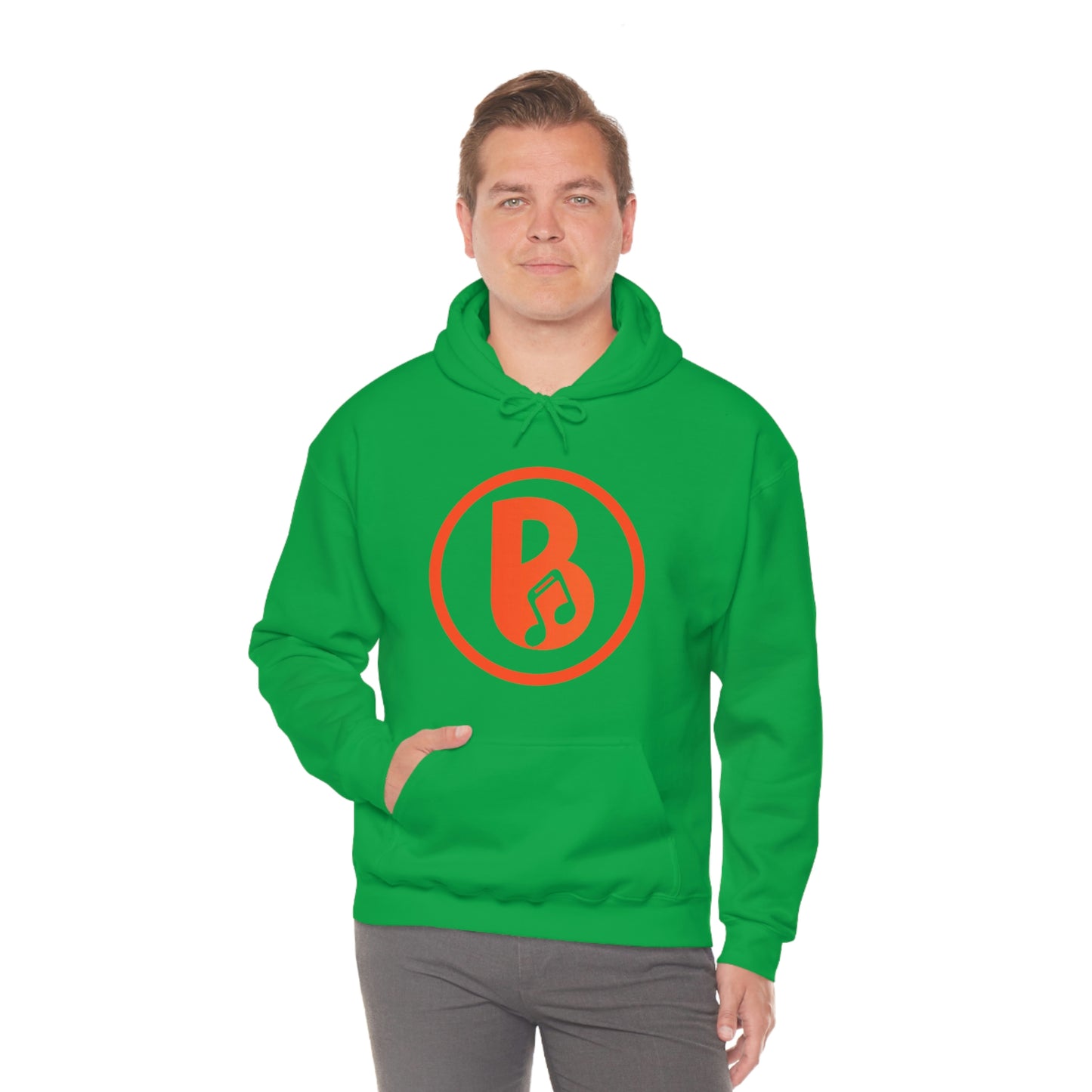 Banski B Logo Heavy Blend™ Hooded Sweatshirt