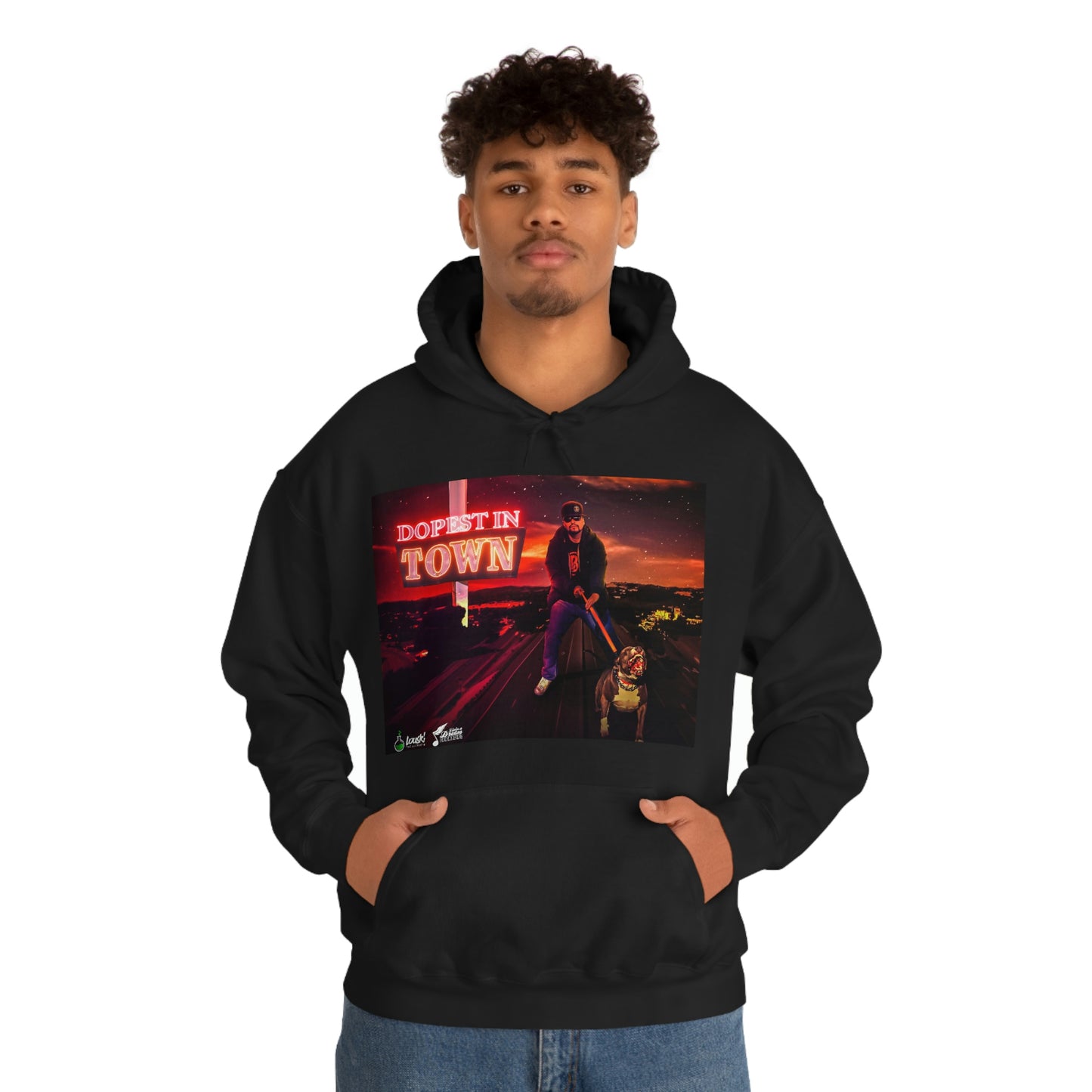 DOPEST IN TOWN Unisex Heavy Blend™ Hooded Sweatshirt