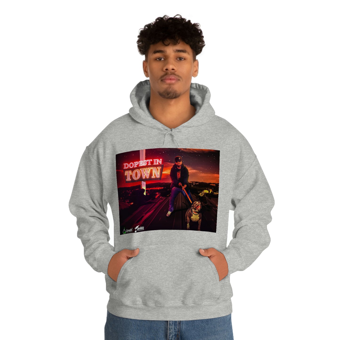 DOPEST IN TOWN Unisex Heavy Blend™ Hooded Sweatshirt