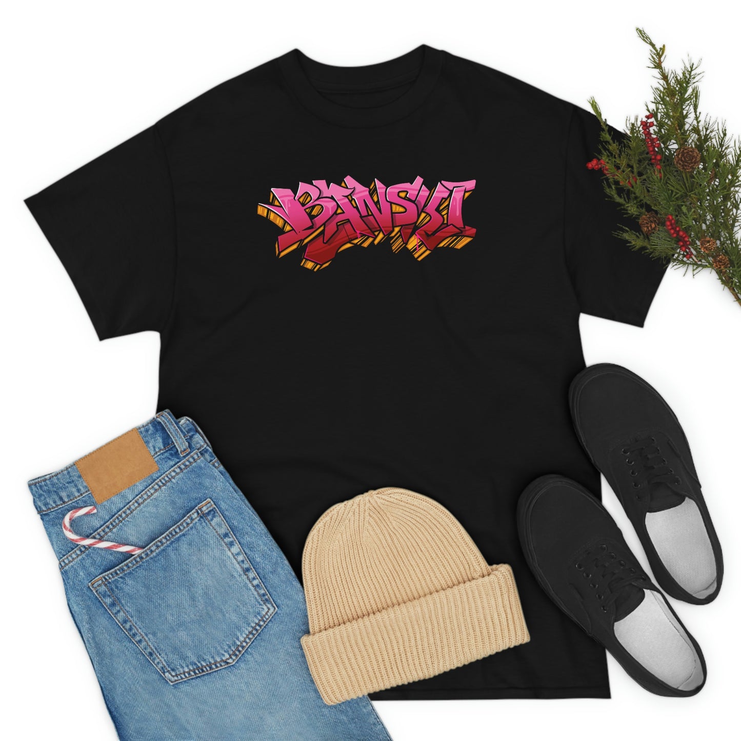 Banski Graffiti - Heavy Cotton Tee