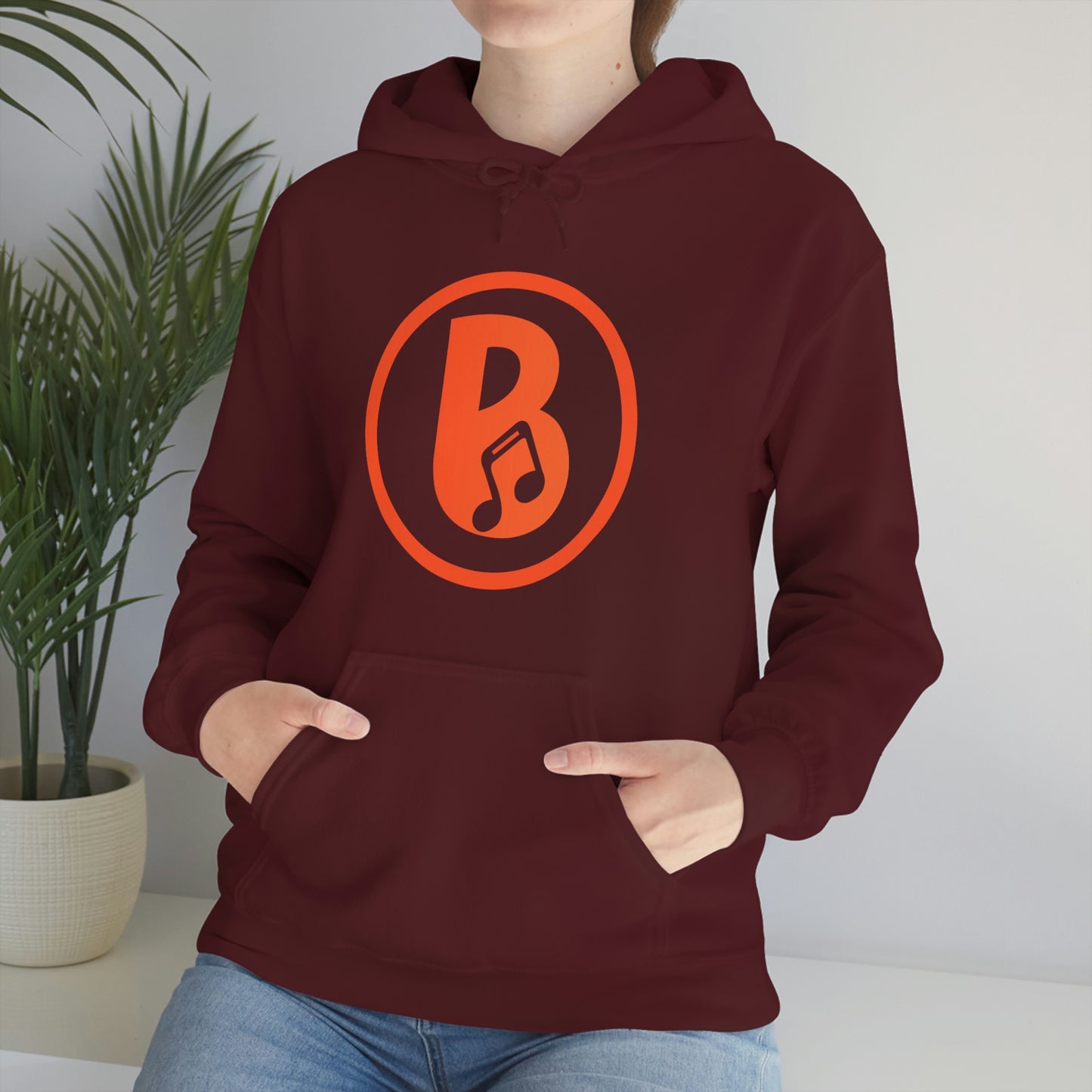 Banski B Logo Heavy Blend™ Hooded Sweatshirt