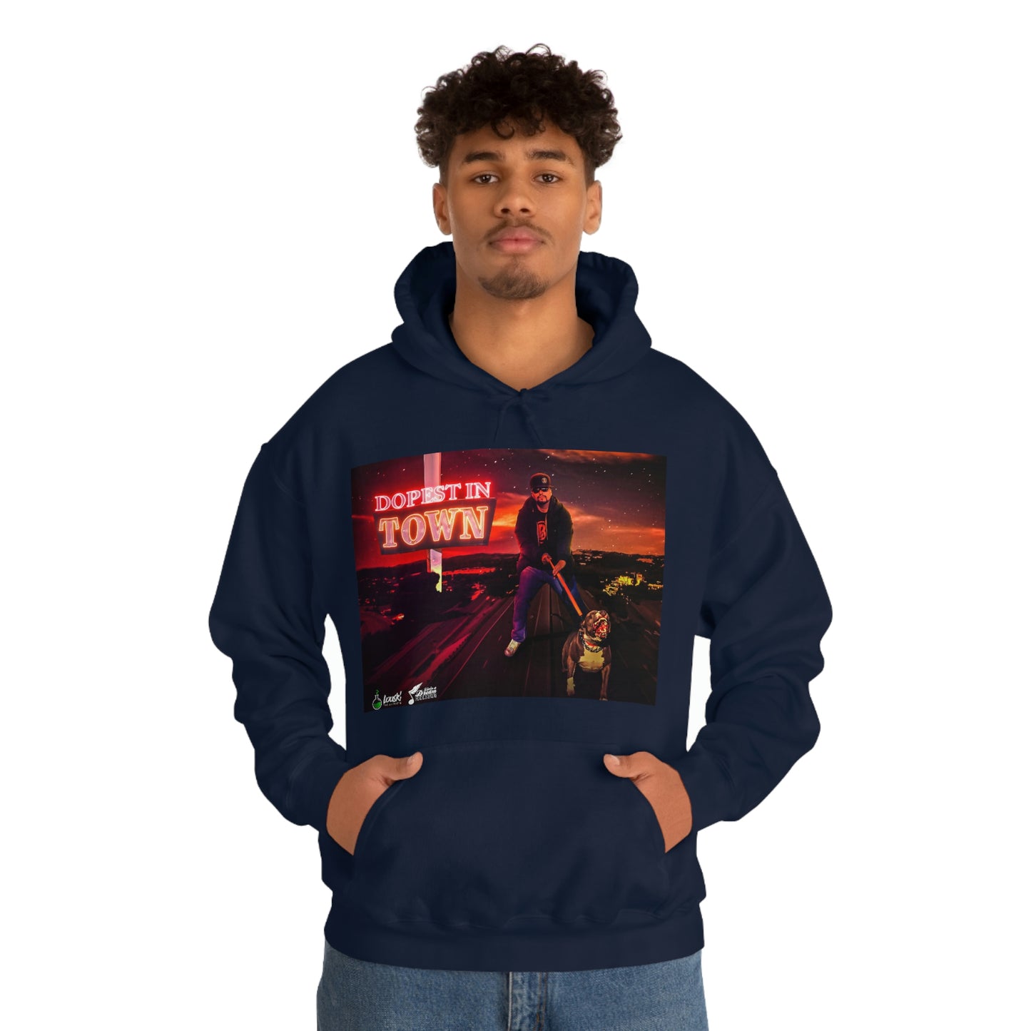 DOPEST IN TOWN Unisex Heavy Blend™ Hooded Sweatshirt
