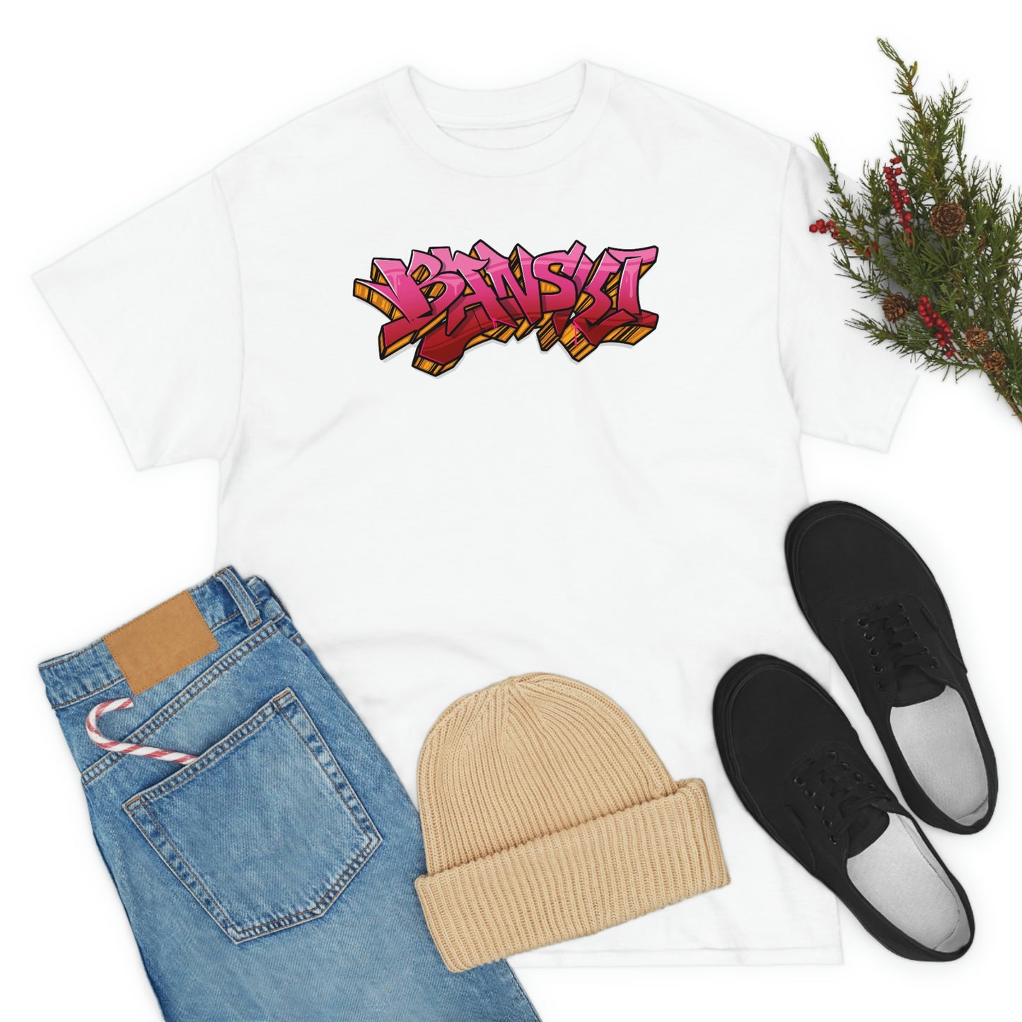 Banski Graffiti - Heavy Cotton Tee
