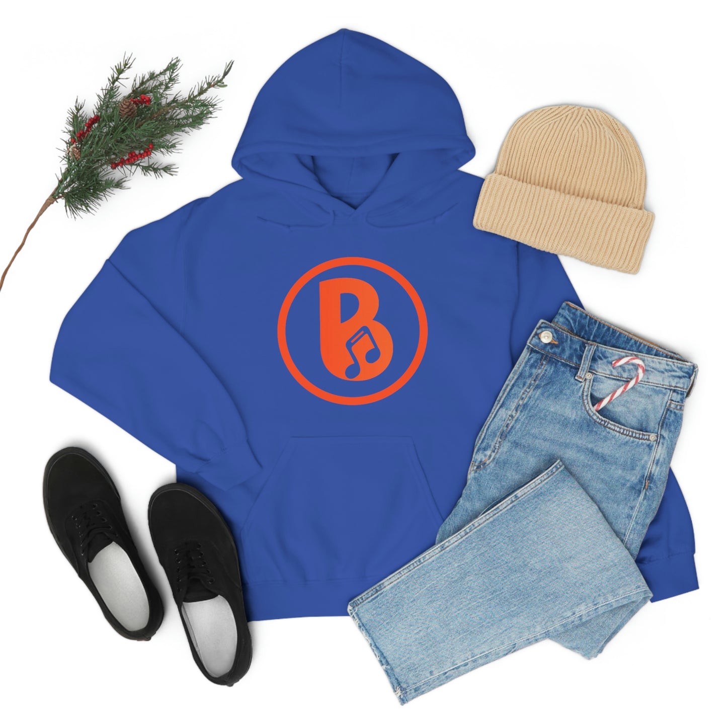 Banski B Logo Heavy Blend™ Hooded Sweatshirt