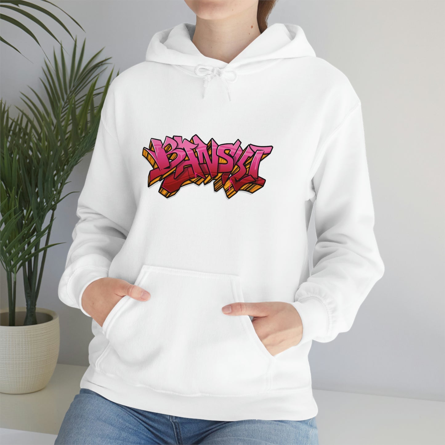 Banski Graffiti2 Heavy Blend™ Hooded Sweatshirt