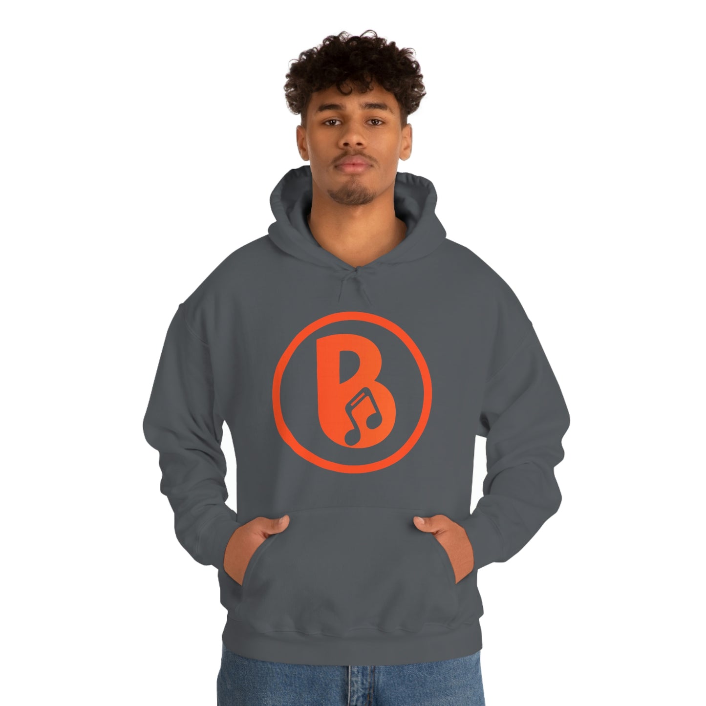 Banski B Logo Heavy Blend™ Hooded Sweatshirt
