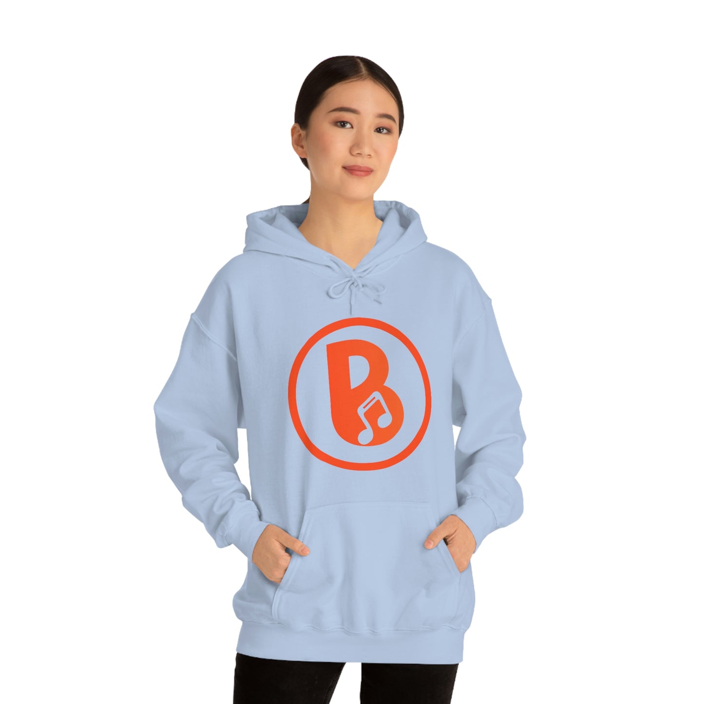 Banski B Logo Heavy Blend™ Hooded Sweatshirt