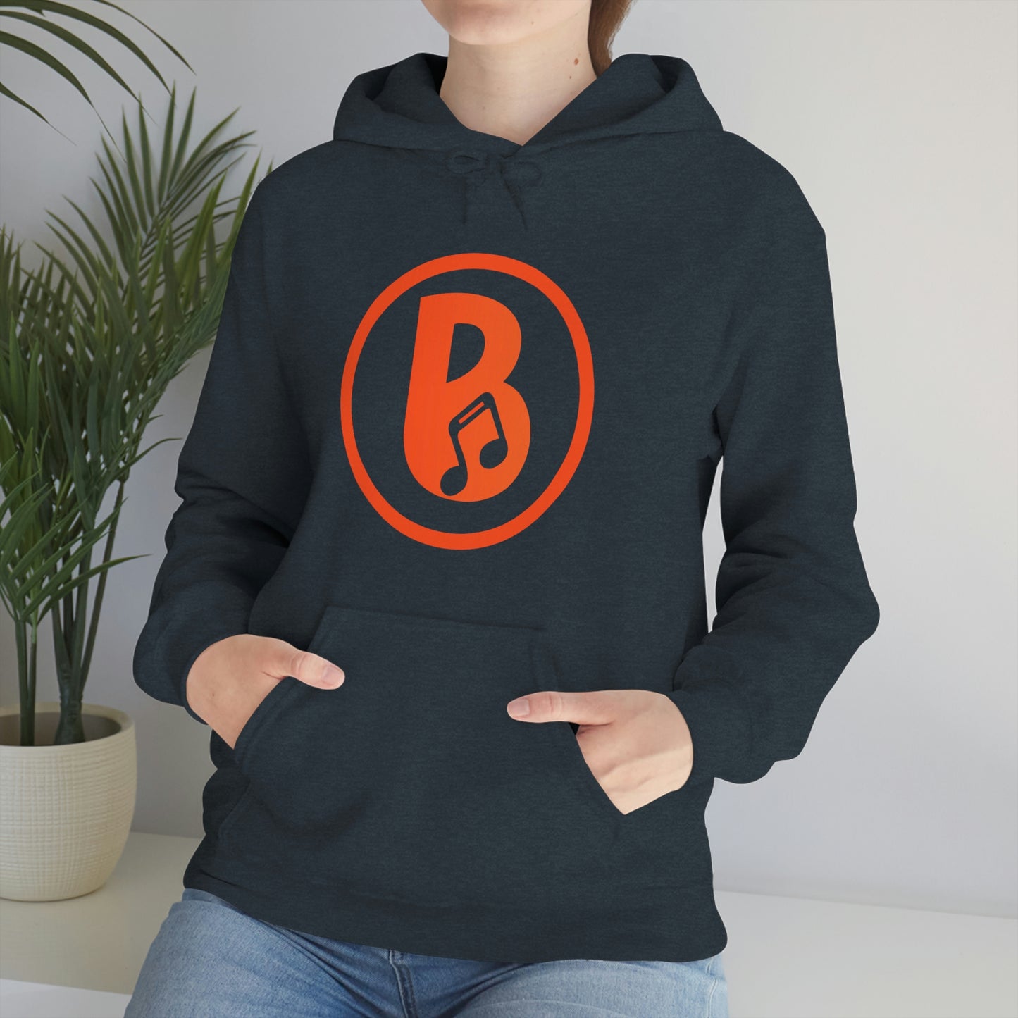 Banski B Logo Heavy Blend™ Hooded Sweatshirt