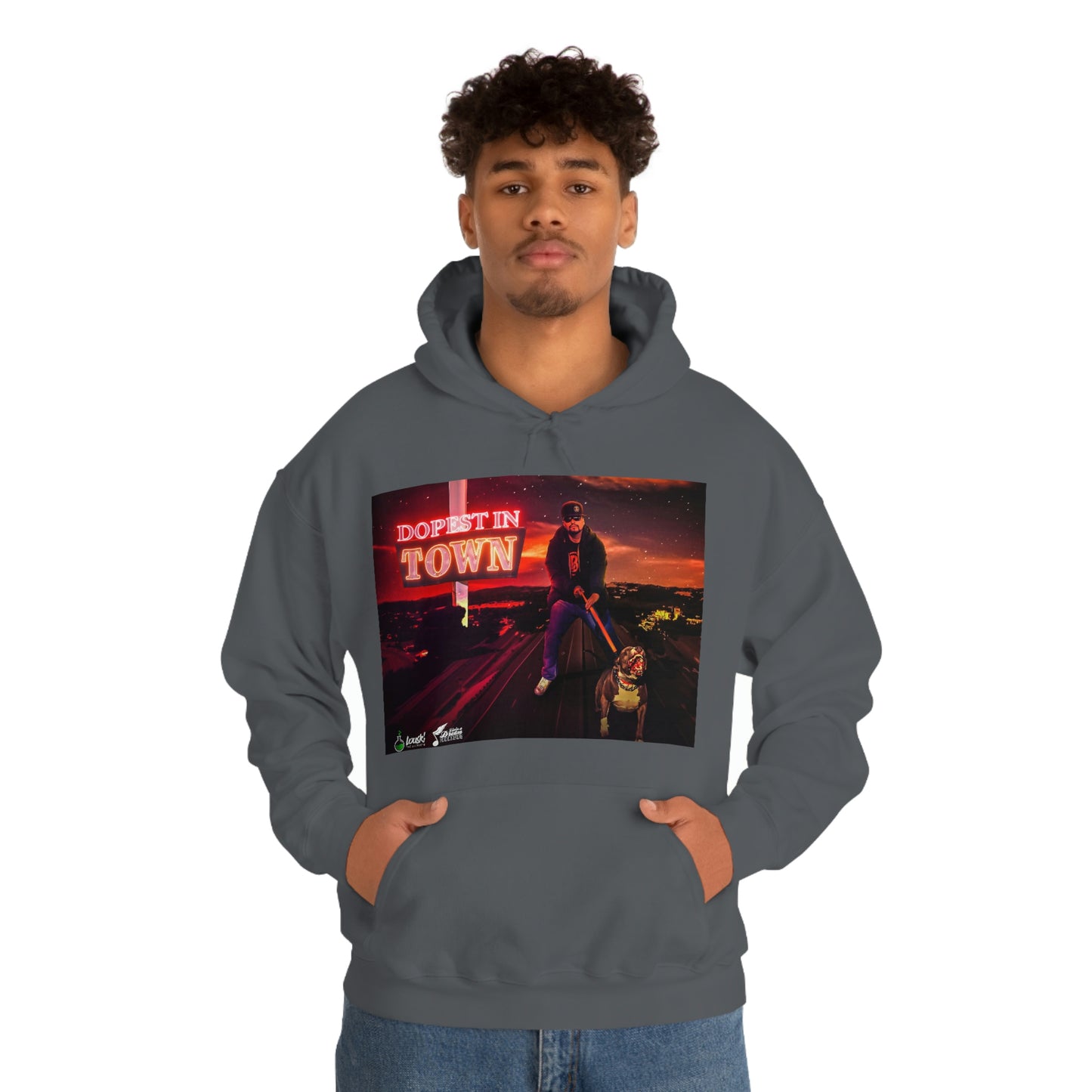DOPEST IN TOWN Unisex Heavy Blend™ Hooded Sweatshirt