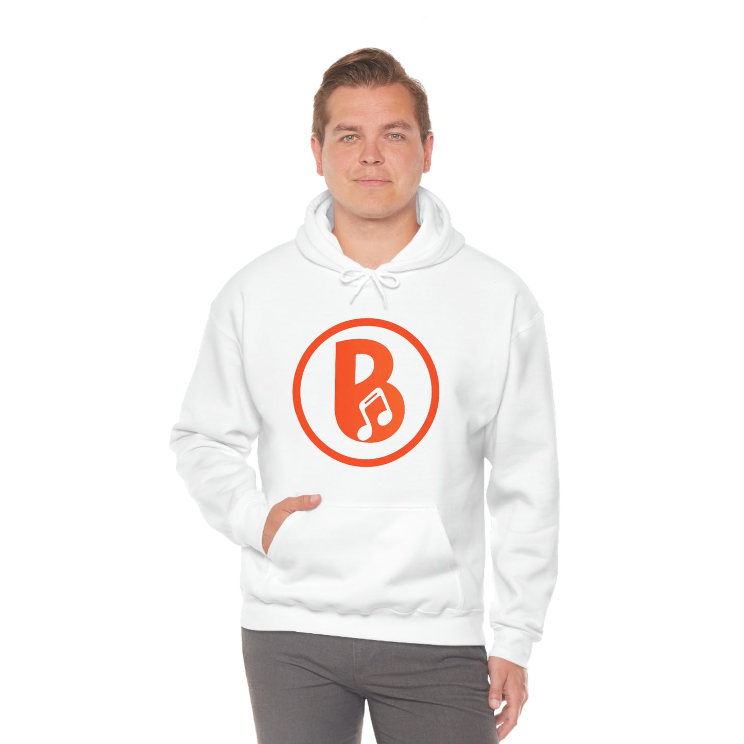 Banski B Logo Heavy Blend™ Hooded Sweatshirt