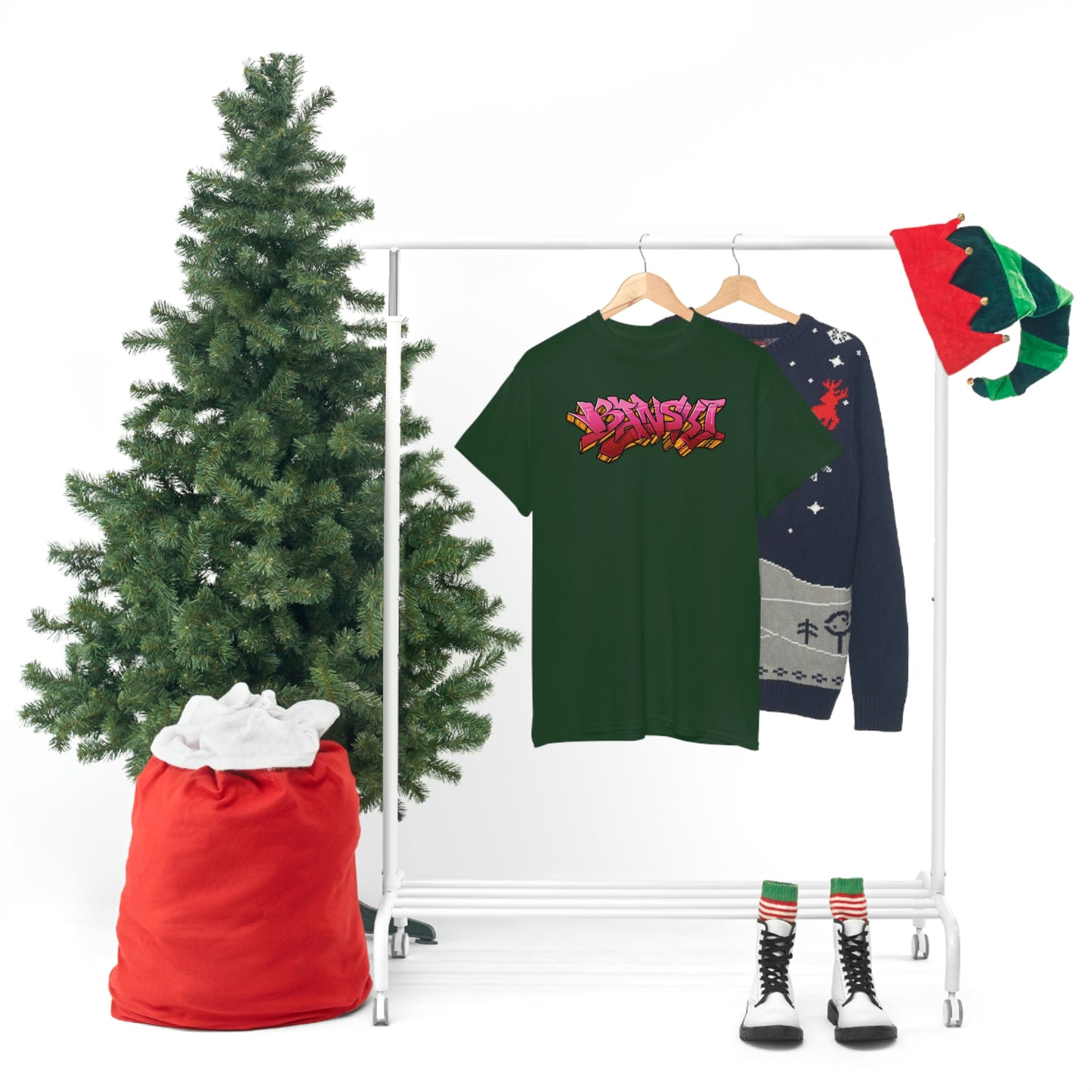 Banski Graffiti - Heavy Cotton Tee