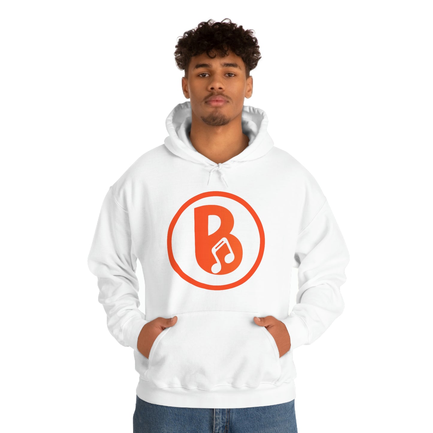 Banski B Logo Heavy Blend™ Hooded Sweatshirt