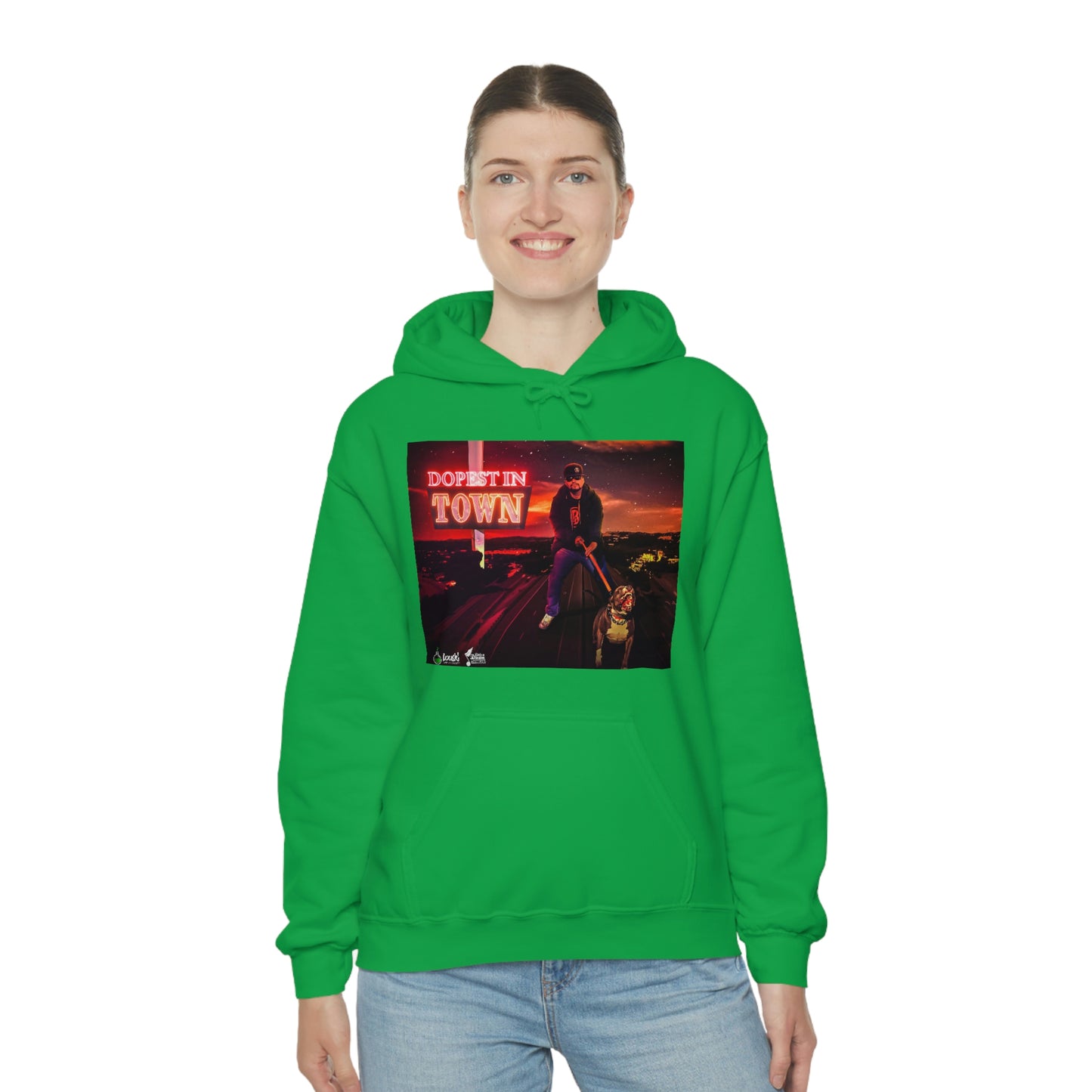 DOPEST IN TOWN Unisex Heavy Blend™ Hooded Sweatshirt