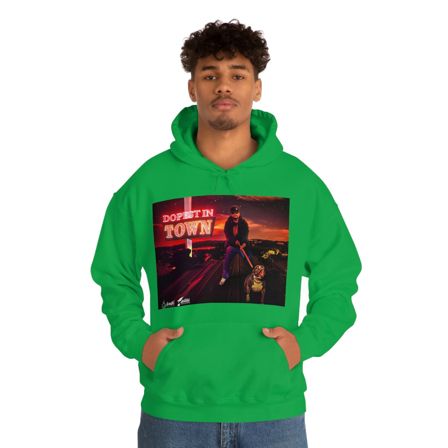 DOPEST IN TOWN Unisex Heavy Blend™ Hooded Sweatshirt