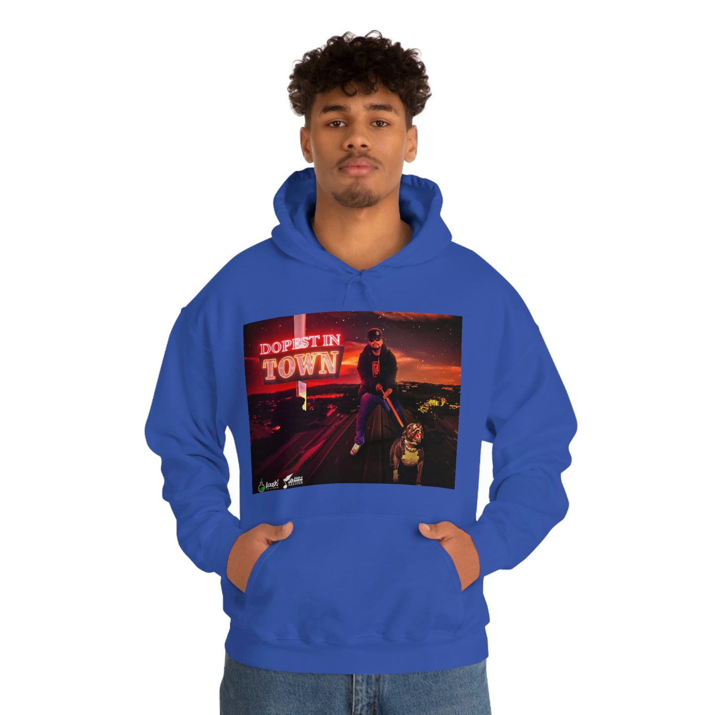 DOPEST IN TOWN Unisex Heavy Blend™ Hooded Sweatshirt