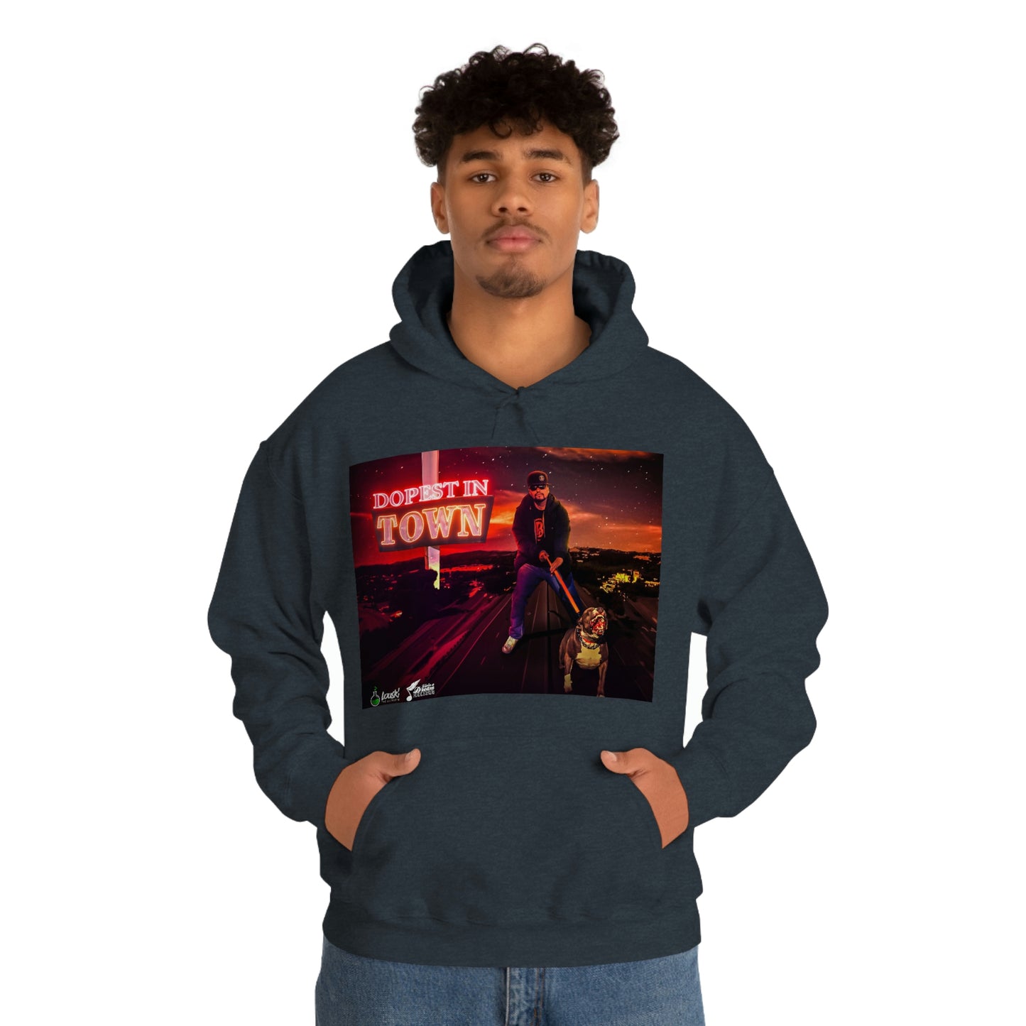 DOPEST IN TOWN Unisex Heavy Blend™ Hooded Sweatshirt