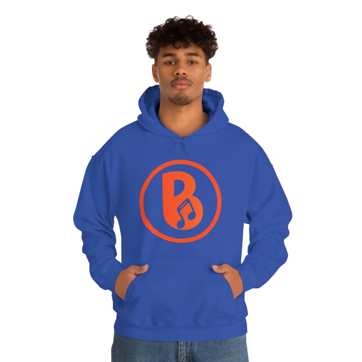 Banski B Logo Heavy Blend™ Hooded Sweatshirt