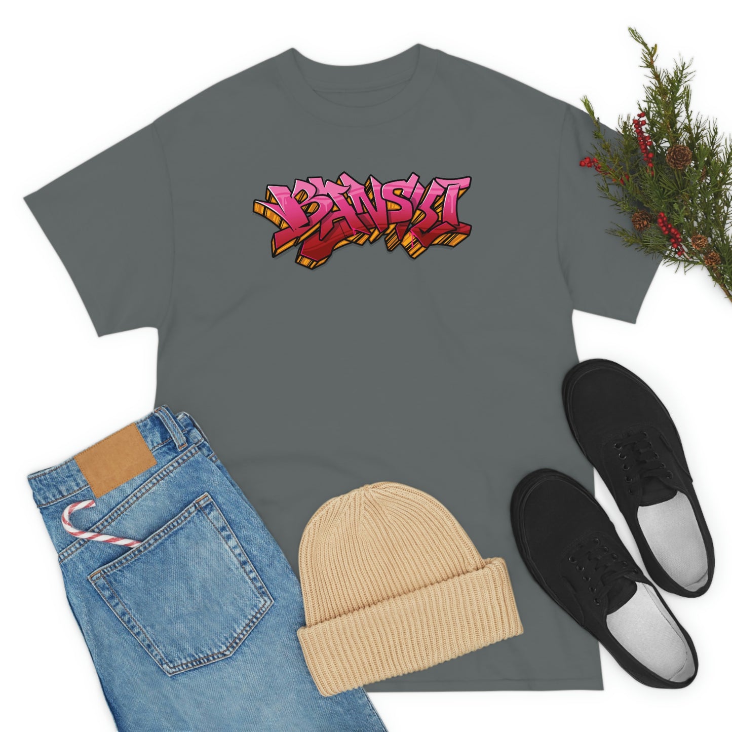 Banski Graffiti - Heavy Cotton Tee