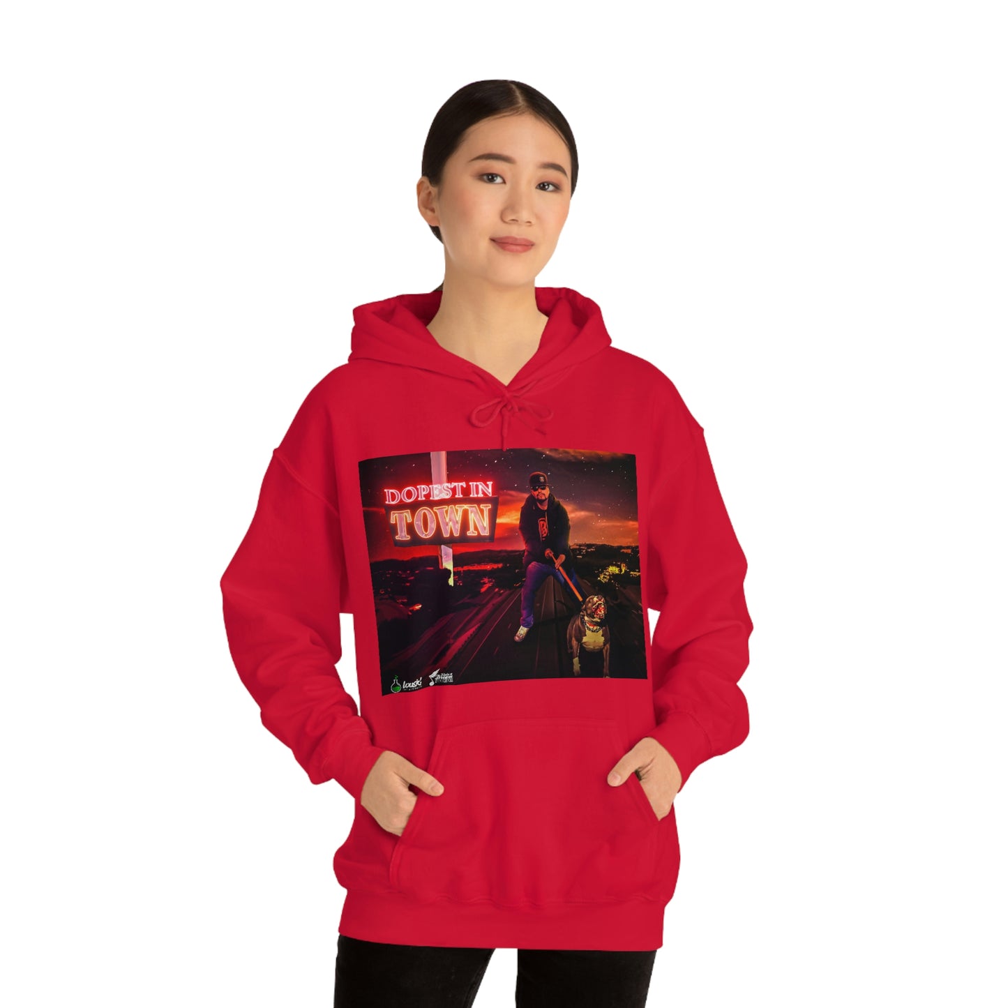 DOPEST IN TOWN Unisex Heavy Blend™ Hooded Sweatshirt
