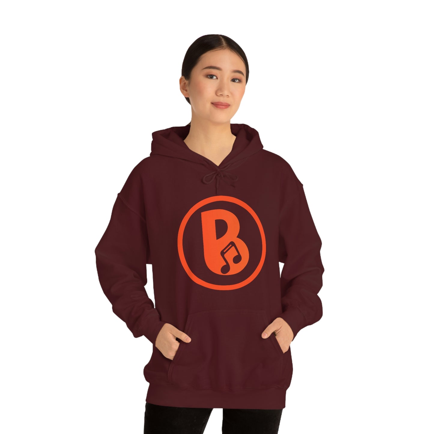 Banski B Logo Heavy Blend™ Hooded Sweatshirt