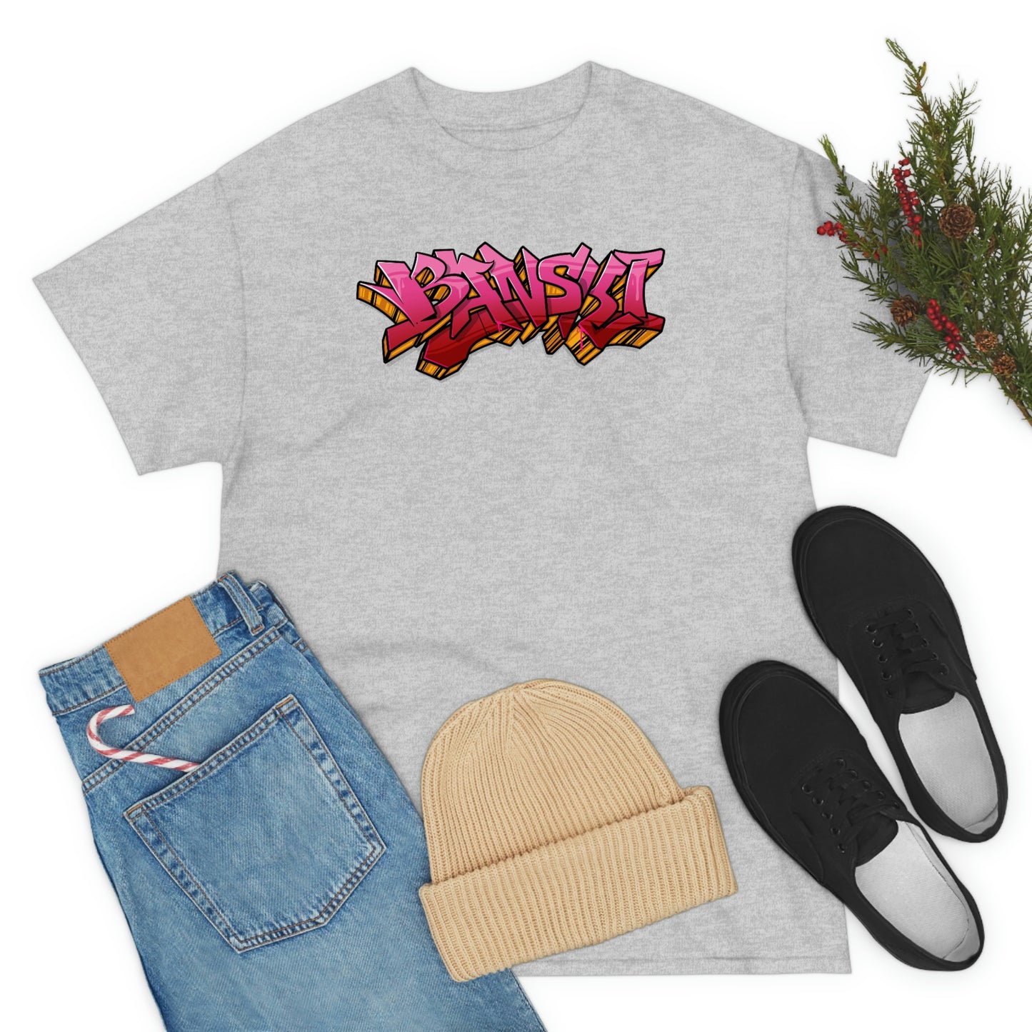 Banski Graffiti - Heavy Cotton Tee