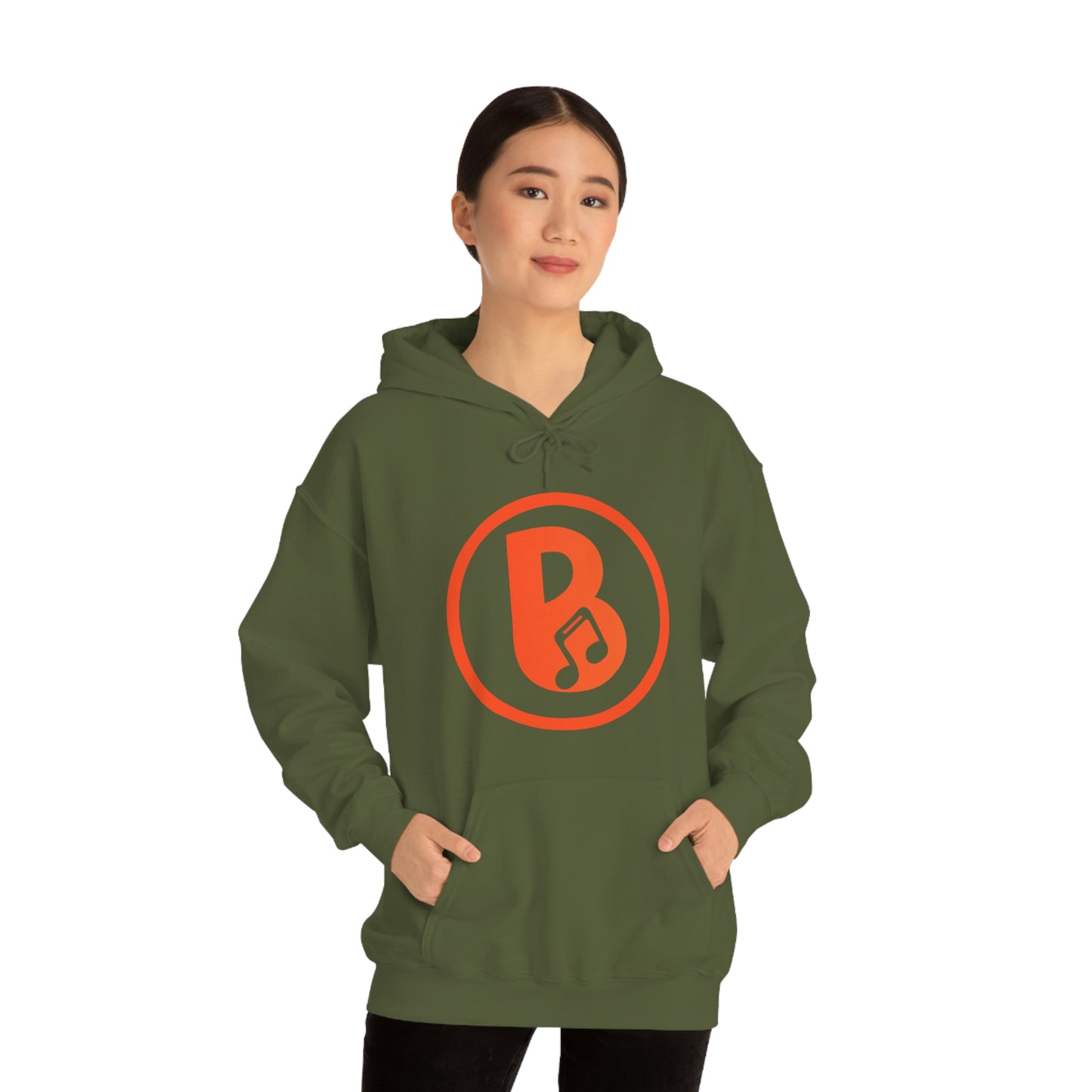 Banski B Logo Heavy Blend™ Hooded Sweatshirt