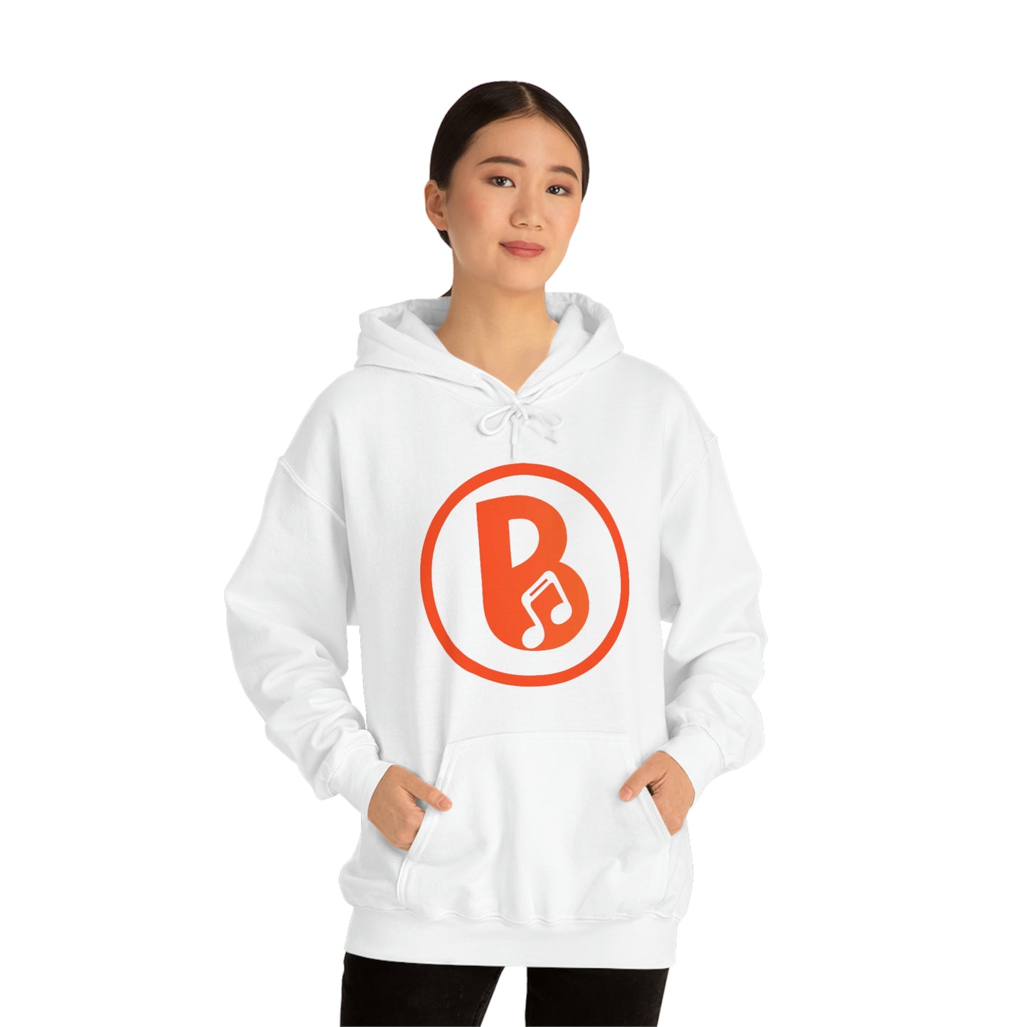 Banski B Logo Heavy Blend™ Hooded Sweatshirt