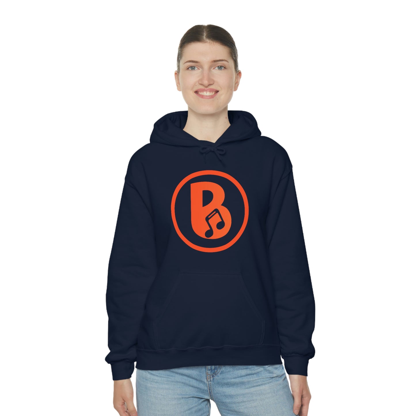 Banski B Logo Heavy Blend™ Hooded Sweatshirt