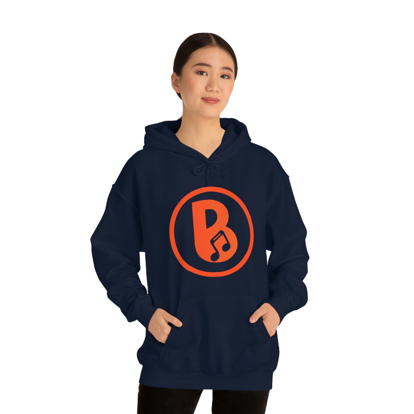 Banski B Logo Heavy Blend™ Hooded Sweatshirt