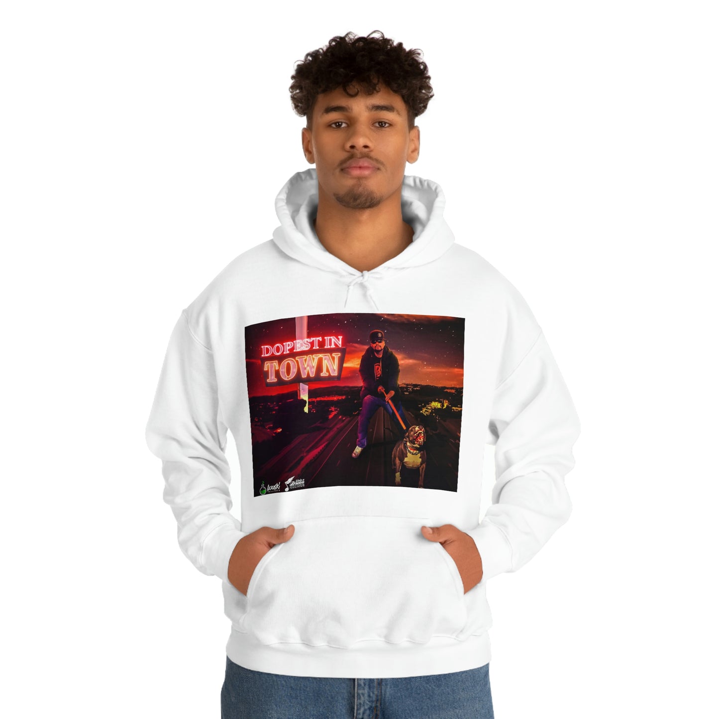 DOPEST IN TOWN Unisex Heavy Blend™ Hooded Sweatshirt