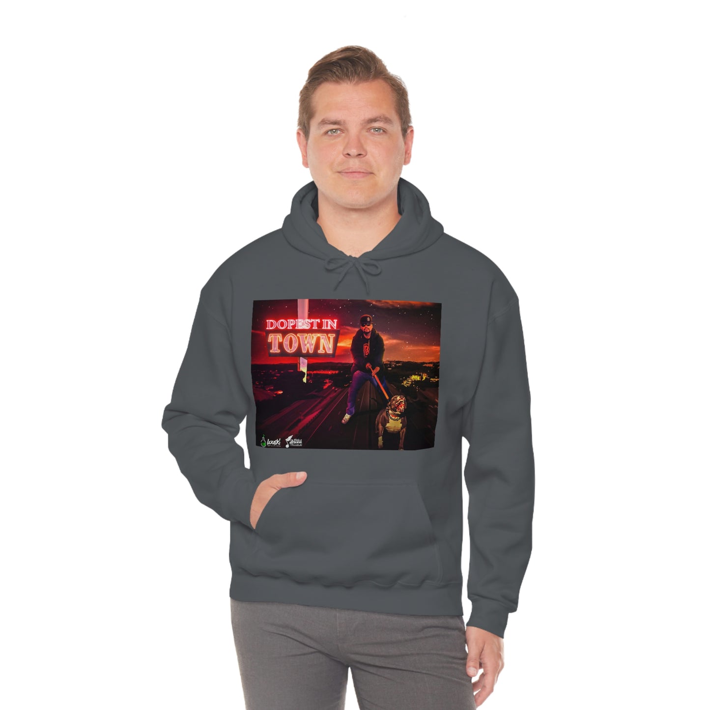 DOPEST IN TOWN Unisex Heavy Blend™ Hooded Sweatshirt