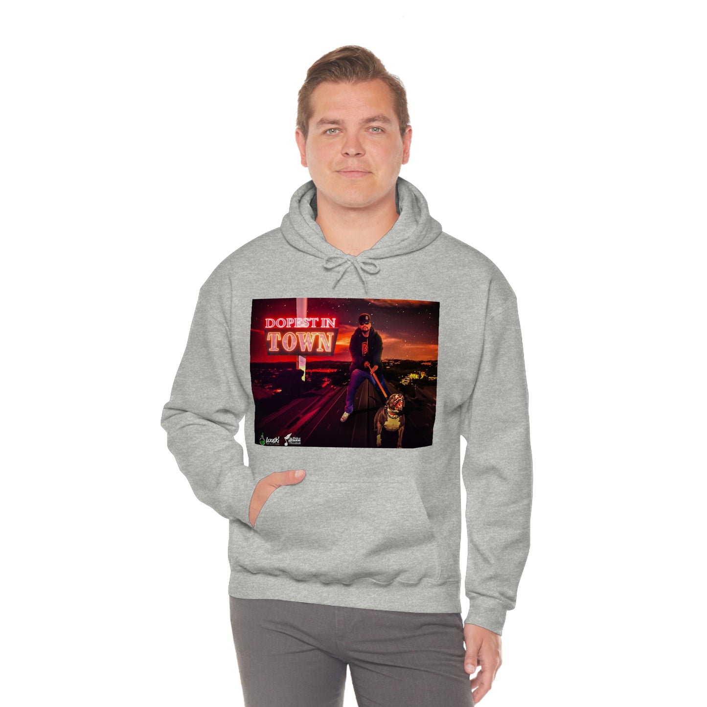 DOPEST IN TOWN Unisex Heavy Blend™ Hooded Sweatshirt