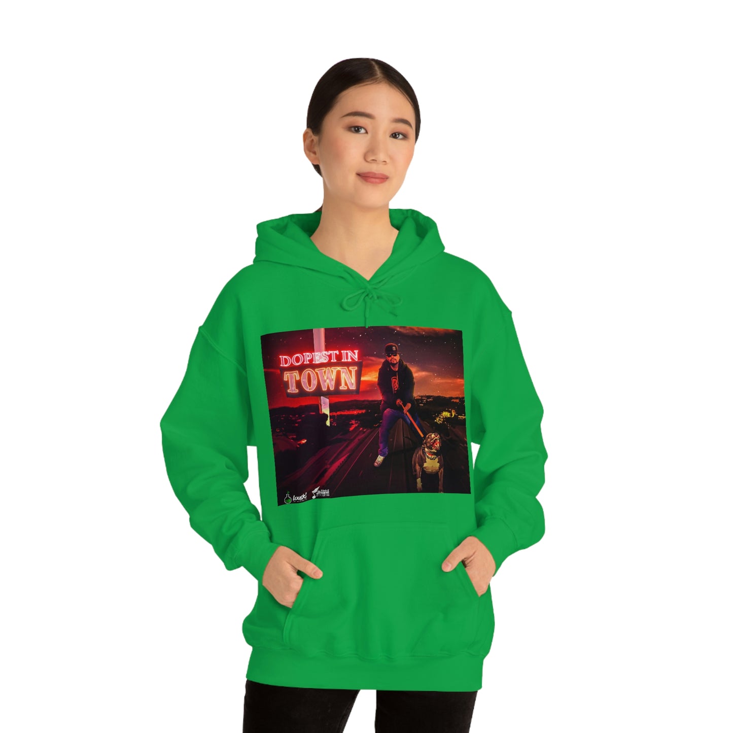 DOPEST IN TOWN Unisex Heavy Blend™ Hooded Sweatshirt