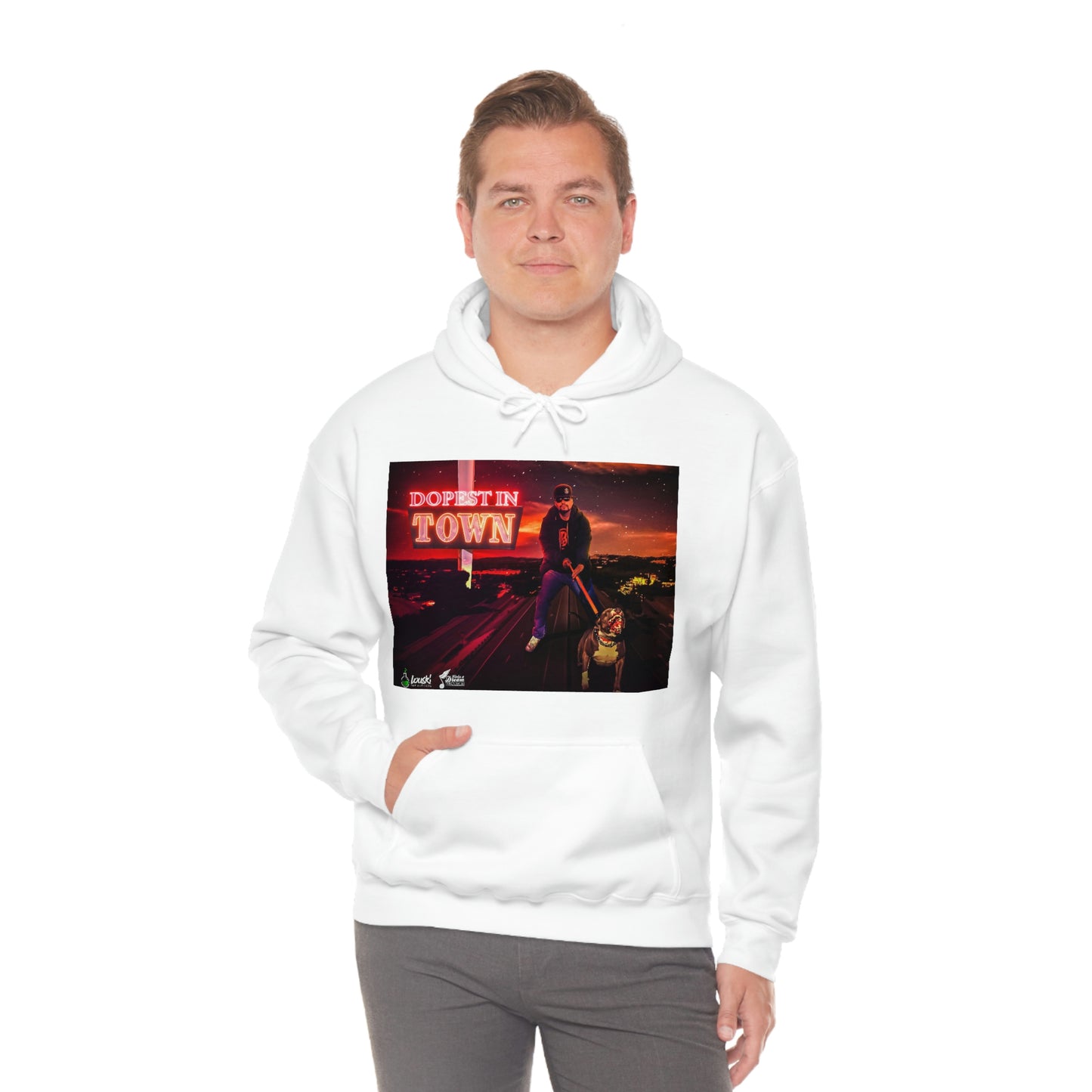 DOPEST IN TOWN Unisex Heavy Blend™ Hooded Sweatshirt