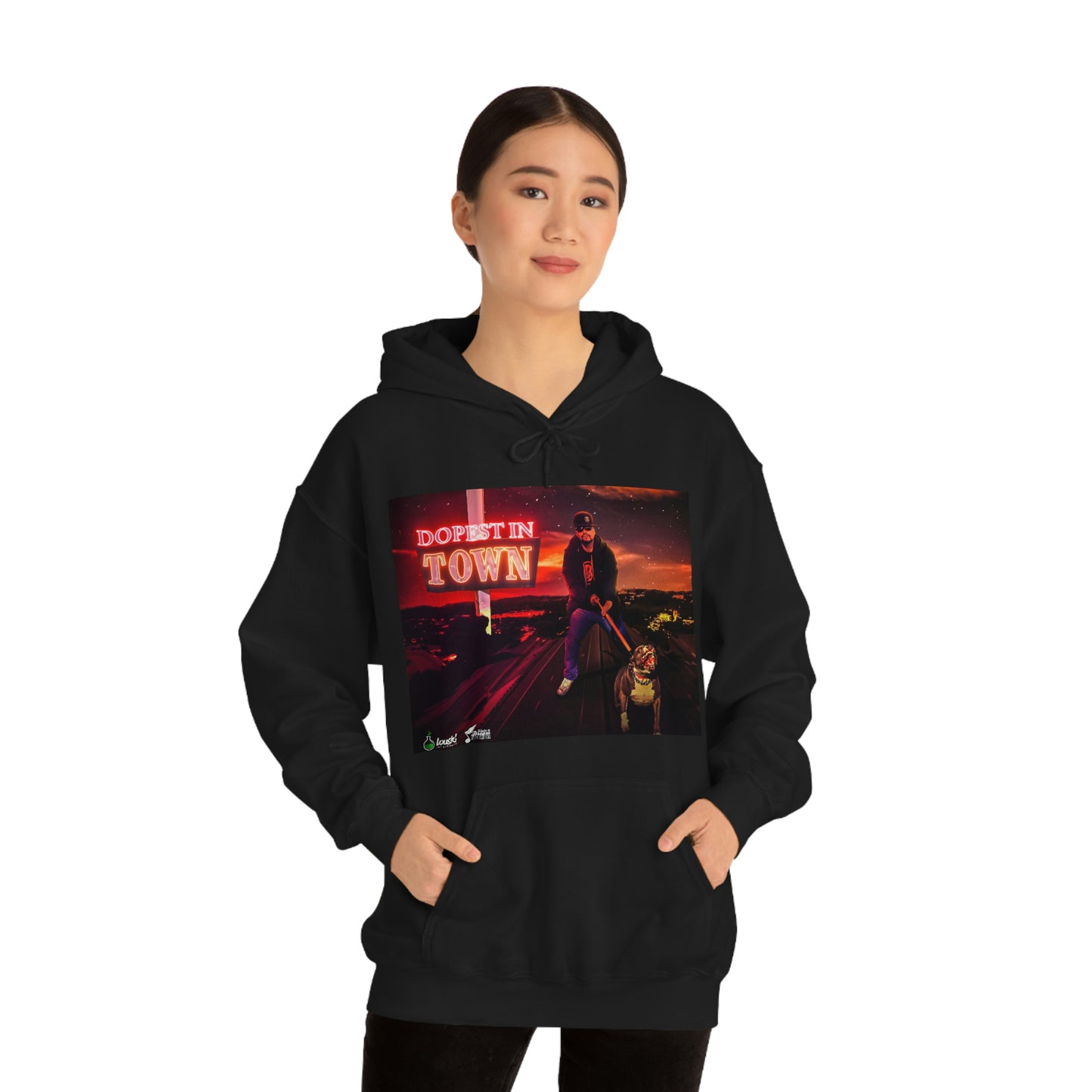 DOPEST IN TOWN Unisex Heavy Blend™ Hooded Sweatshirt