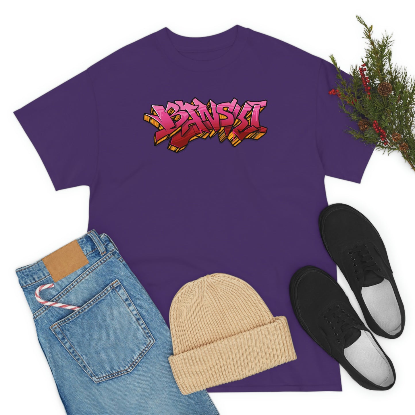 Banski Graffiti - Heavy Cotton Tee