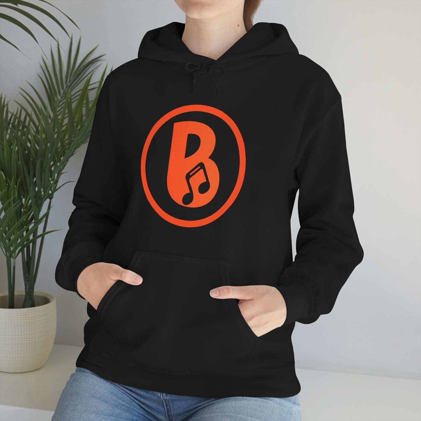 Banski B Logo Heavy Blend™ Hooded Sweatshirt