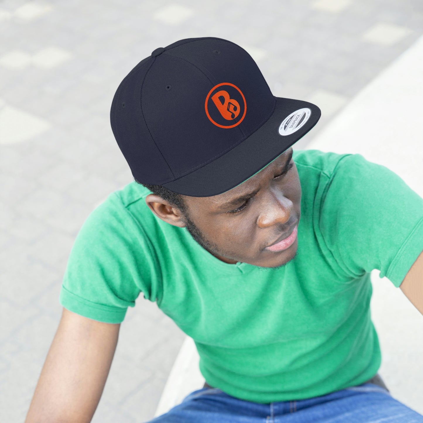 Banski 'B' Logo - Flat Bill Hat