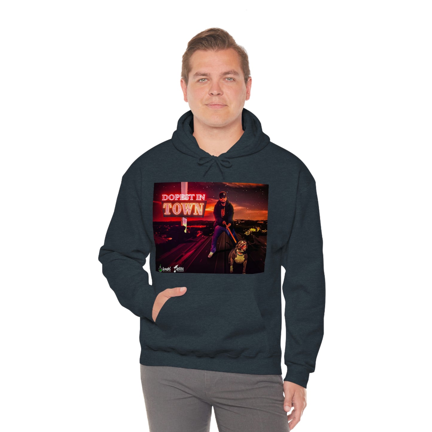 DOPEST IN TOWN Unisex Heavy Blend™ Hooded Sweatshirt