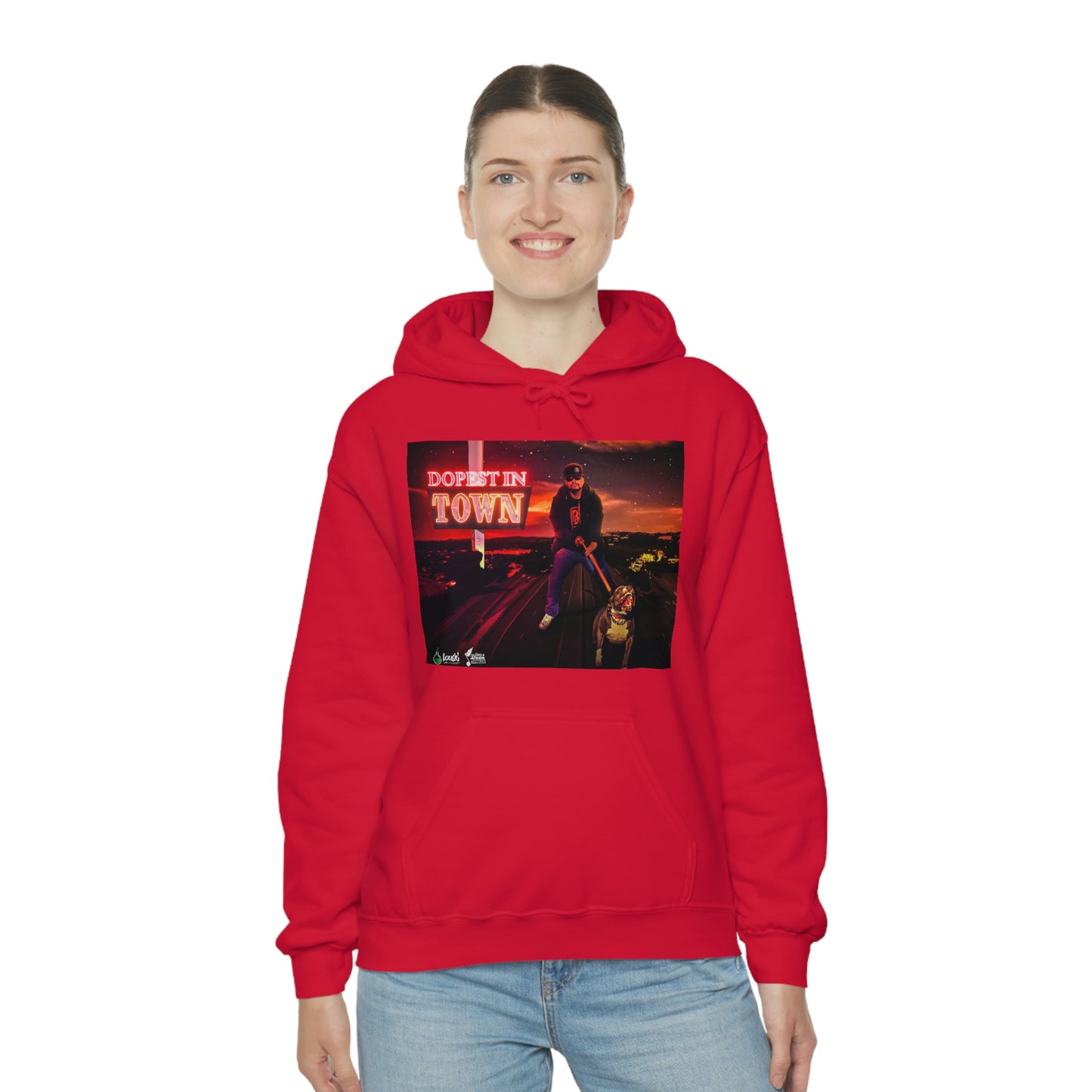 DOPEST IN TOWN Unisex Heavy Blend™ Hooded Sweatshirt